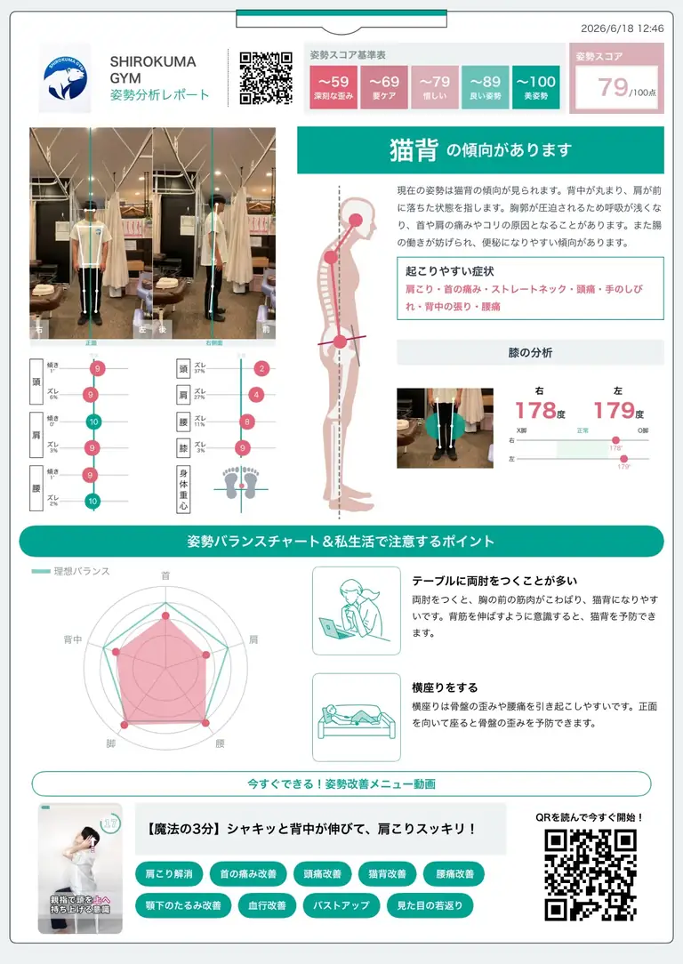 姿勢分析レポート